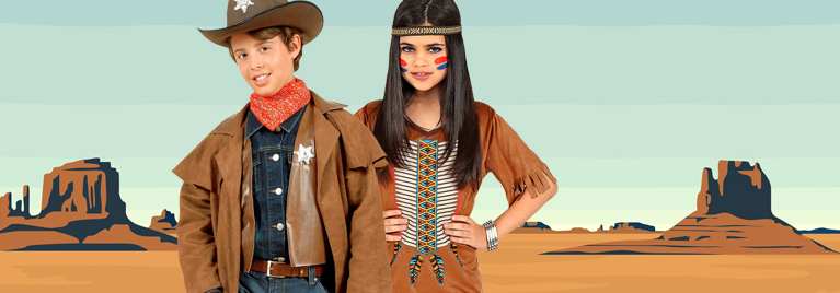 Kinderkostüme Cowboy & Indianer