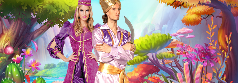 Damen-Percken Orient & Indianer