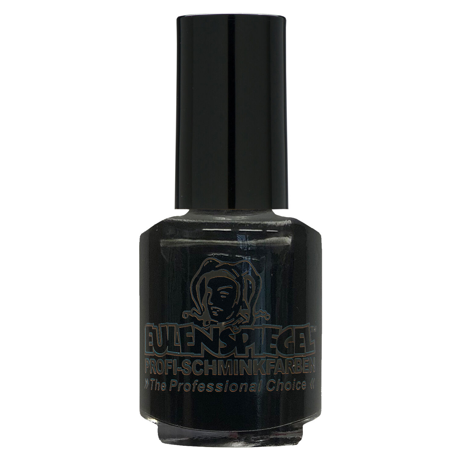 NEU Eulenspiegel Zahnlack Schwarz, Pinselflasche, 7ml