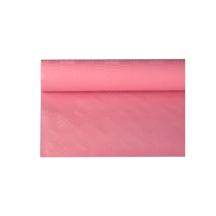 Tischdecke mit Damastpr�gung, 8 x 1,2 m auf der Rolle, Rosa