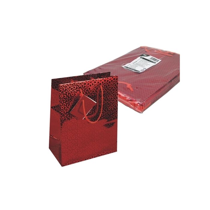 SALE Geschenktasche rot, 23 x 18 cm