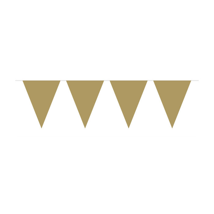 Wimpelkette gold, 10 m