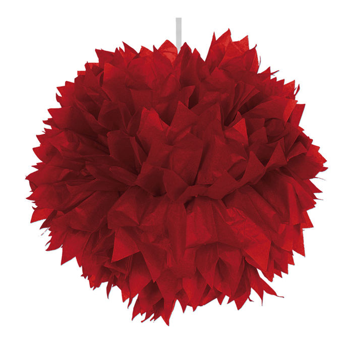 Pompom, Papier, rot, 30 cm, 1 Stk.