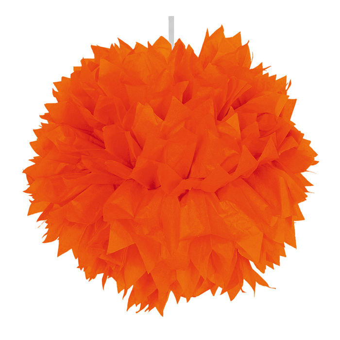 Pompom, Papier, orange, 30 cm, 1 Stk.