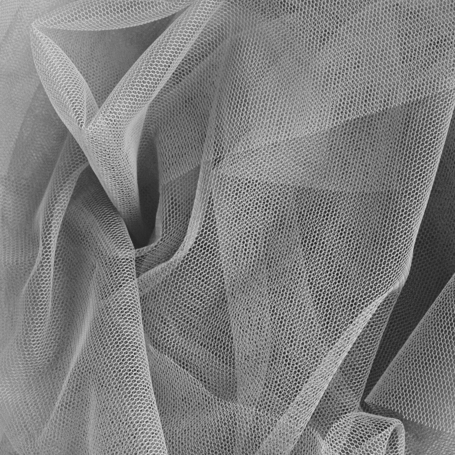SALE Tllstoff, Breite ca. 145cm, Lnge 1 Meter - Farbe SILBERGRAU fr Kostme, Deko, Hochzeiten