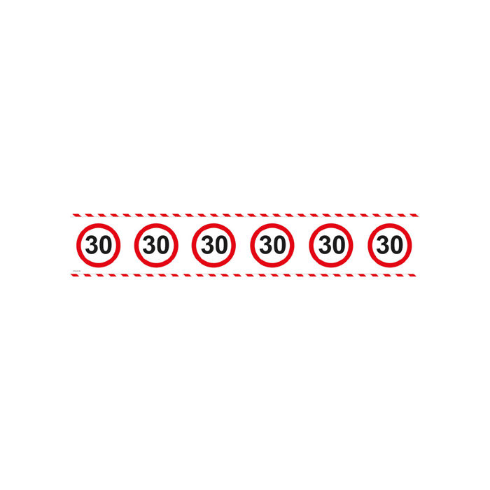Absperrband Verkehrsschild 30, 15 m