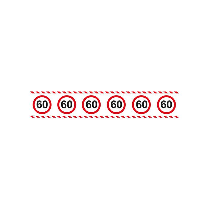 Absperrband Verkehrsschild 60, 15 m