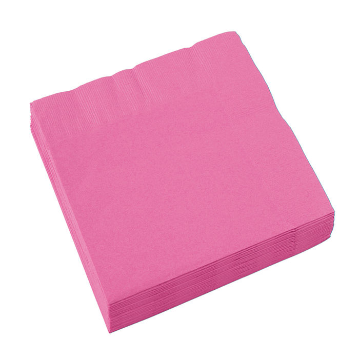 SALE Servietten pink, 33 x 33 cm, 20 Stück