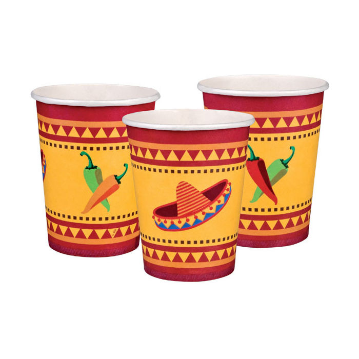 SALE Becher, recycelbar aus Pappe, Fiesta, 6 Stk