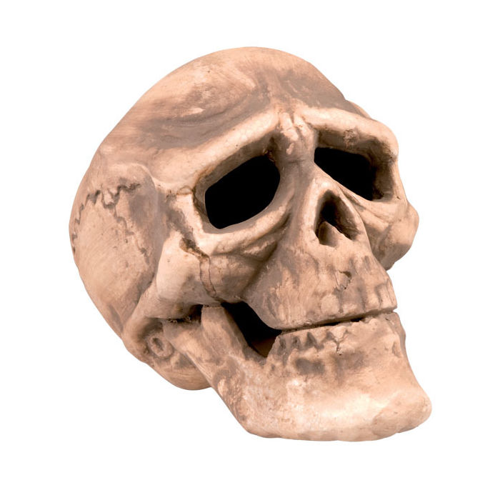 Deko-Figur Totenkopfschädel aus Hartschaum