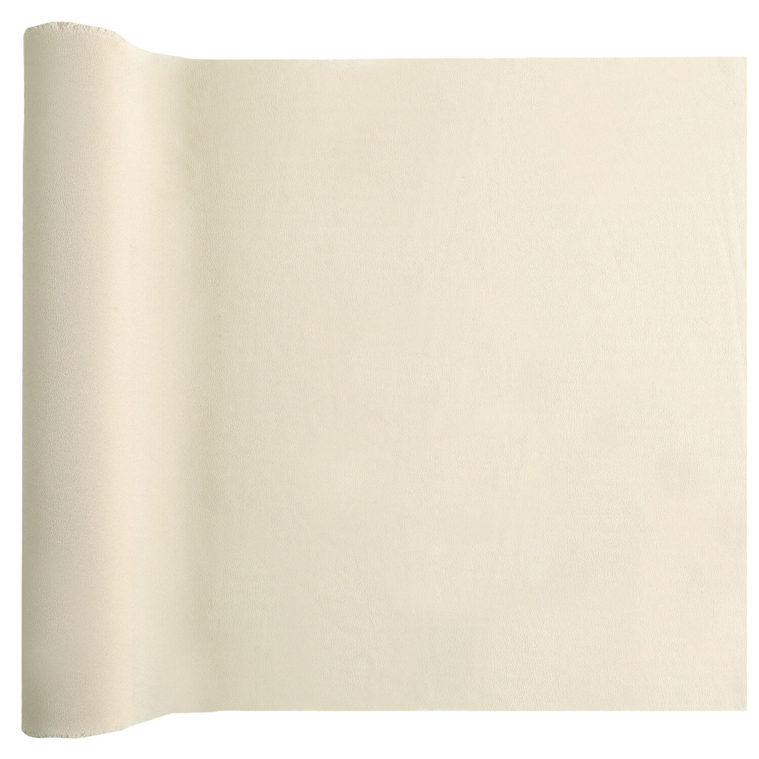 Tischl�ufer Kreppstoff, Creme, ca. 35 cm, L�nge 300cm