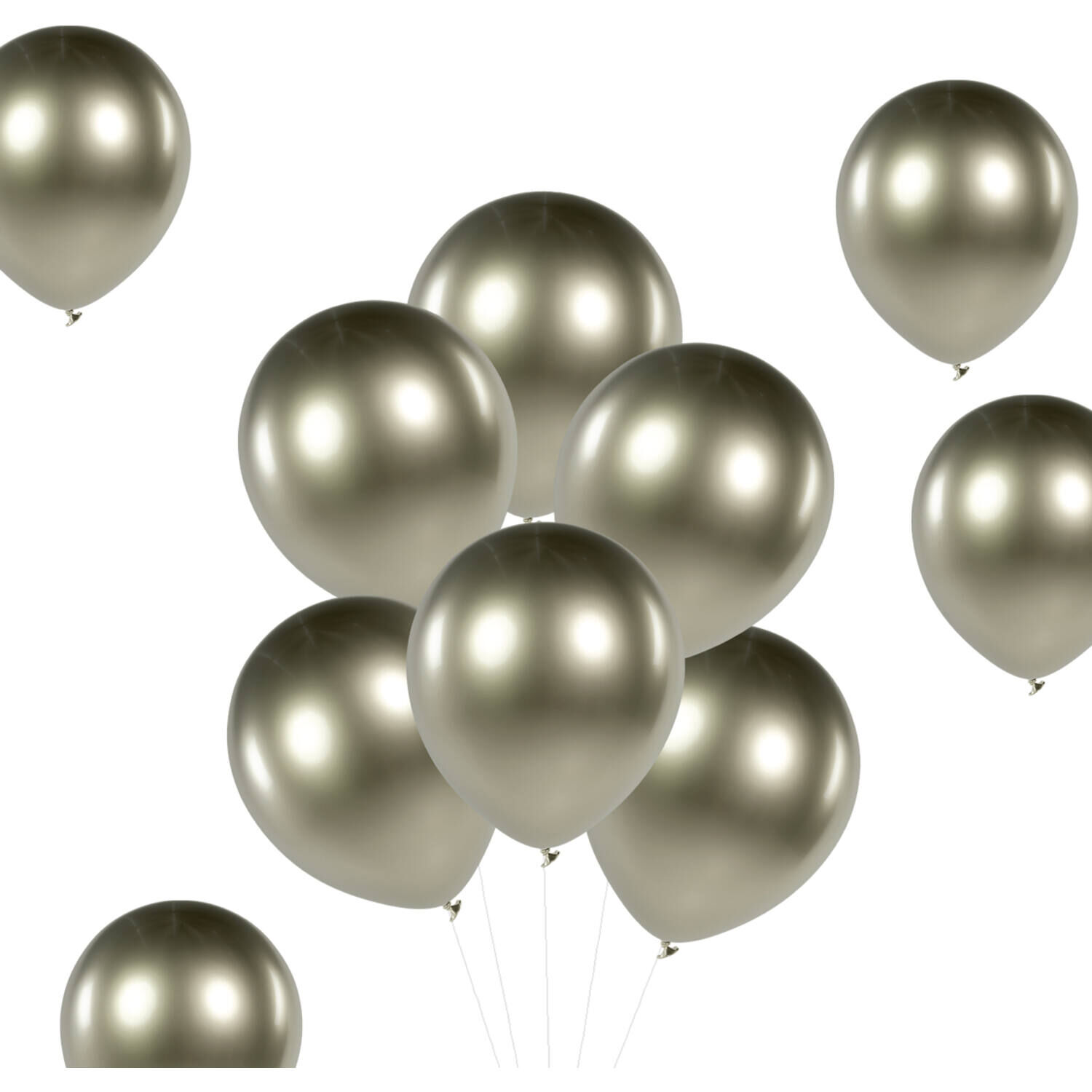 SALE Latex-Luftballons Ultra-Metallic, 33cm, champagne-gold, 50 St�ck Bild 2