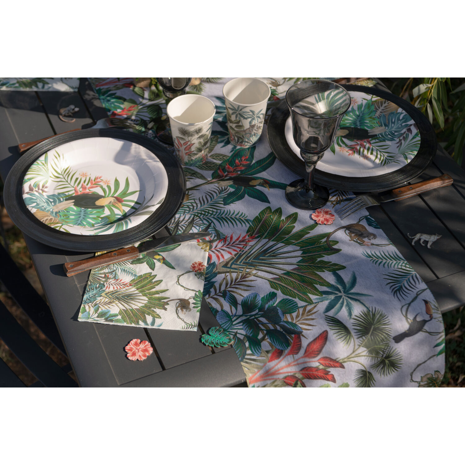 Tischserviette Java / Hawaii, 33 x 33 cm, 20 St�ck Bild 2