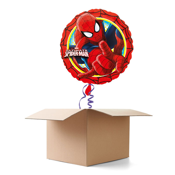 Ballongrsse Happy Birthday, Spider Man, 1 Ballon