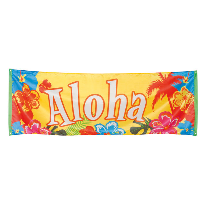Banner Hibiscus Aloha 74 x 220 cm