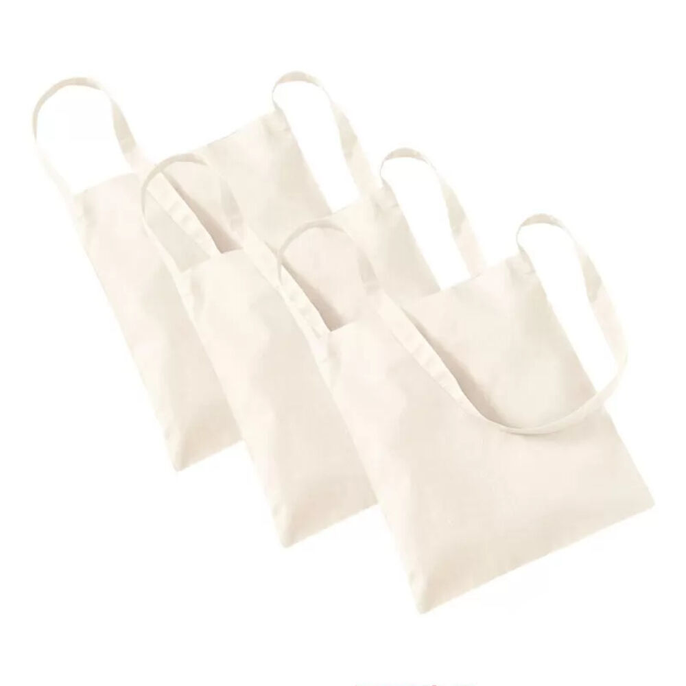 Sparpack Baumwolltasche / Wurfbeutel 34x40cm Natur 12 St.