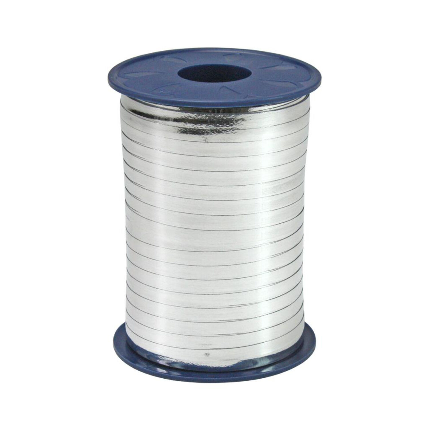 Kruselband Metallic, Breite 5 mm, 400 m auf der Spule, Silber
