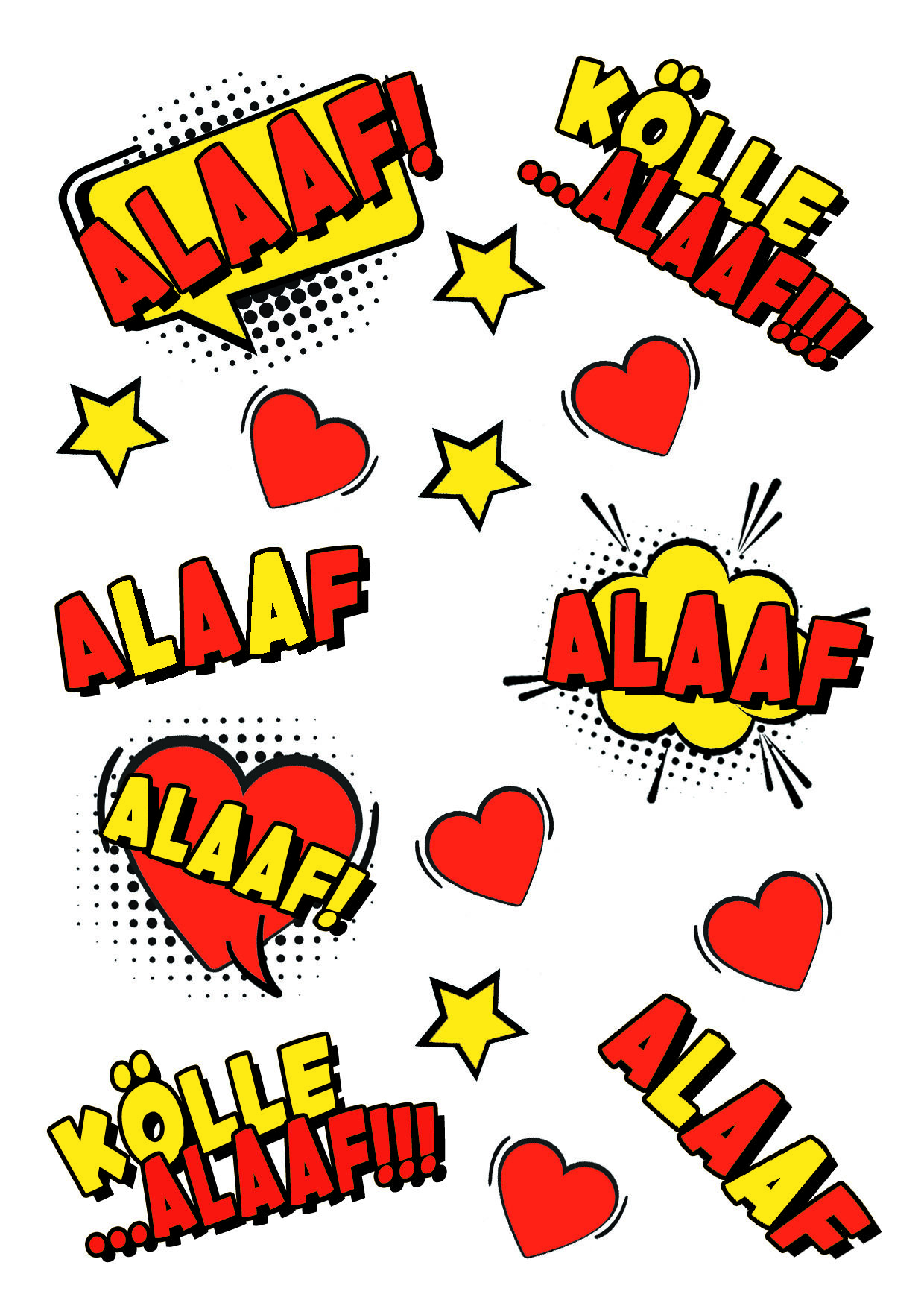 NEU Tempor�res Tattoo-Motiv, 10,5 x 14,8cm, Karneval K�lle Comic Bild 2