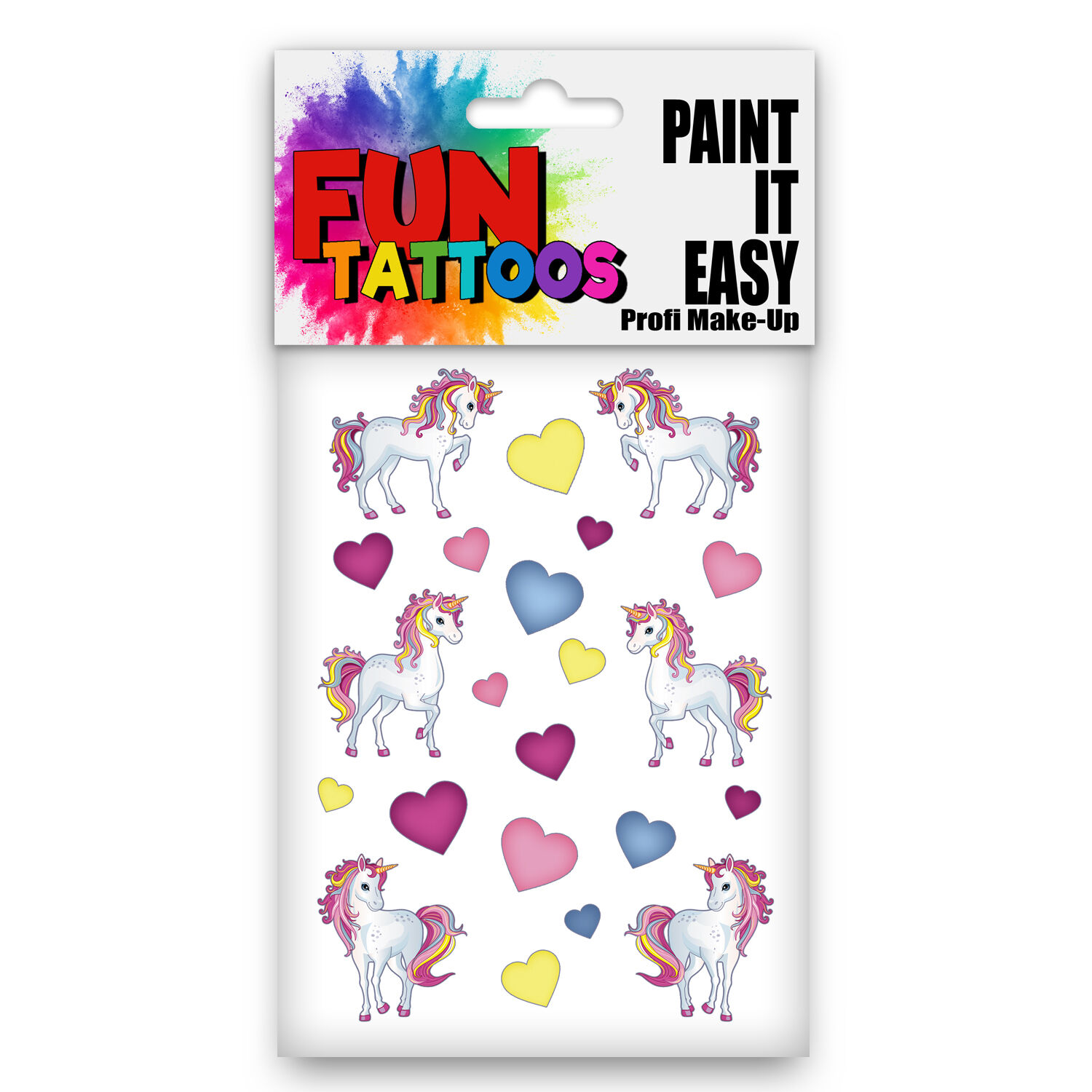 NEU Temporres Tattoo-Motiv, 10,5 x 14,8cm, Kids Einhorn