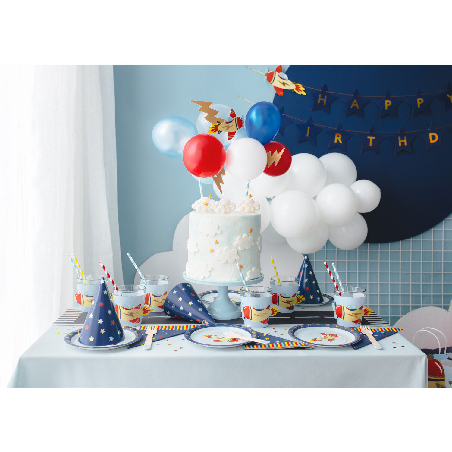 Partyh�te Sterne � 16 cm � Farbig sortiert � 6 St�ck Bild 3