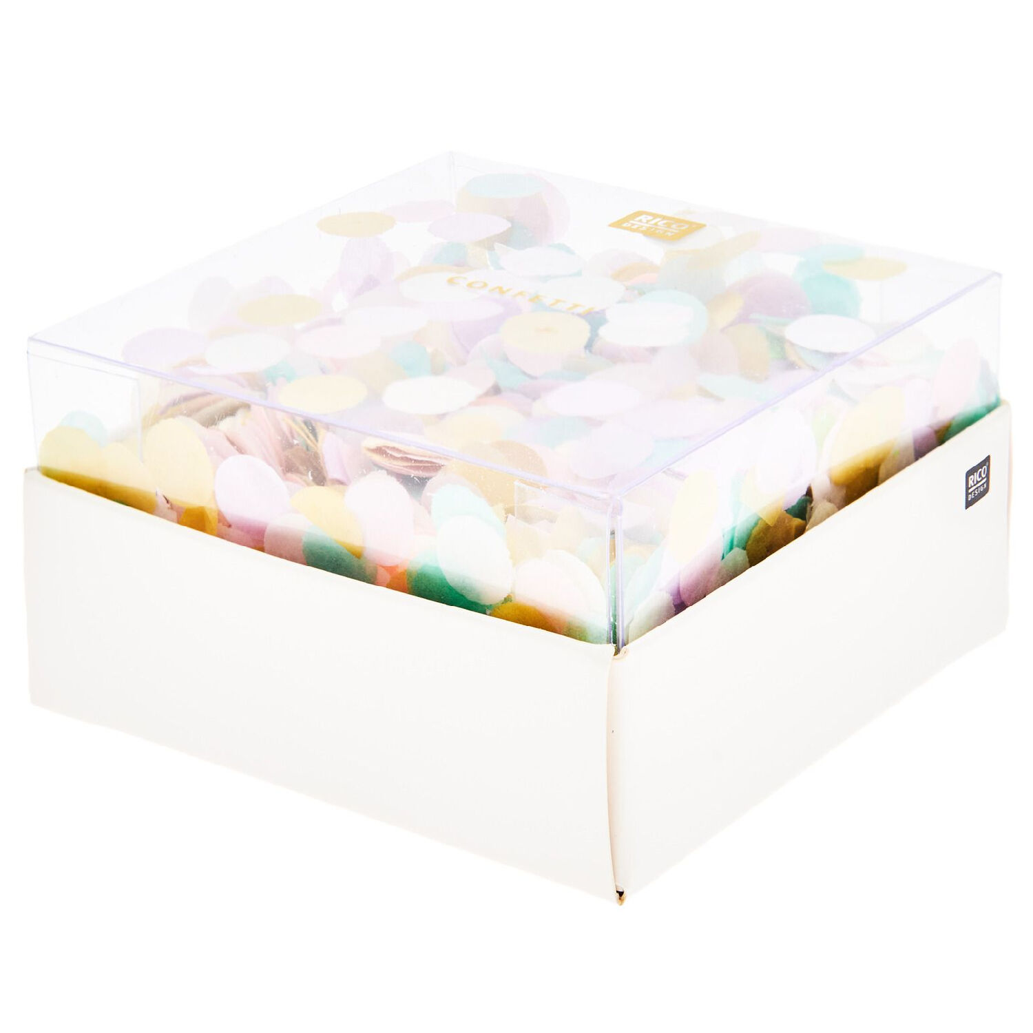 Konfetti rund, Regenbogen Pastell Mix, 20 g Bild 3