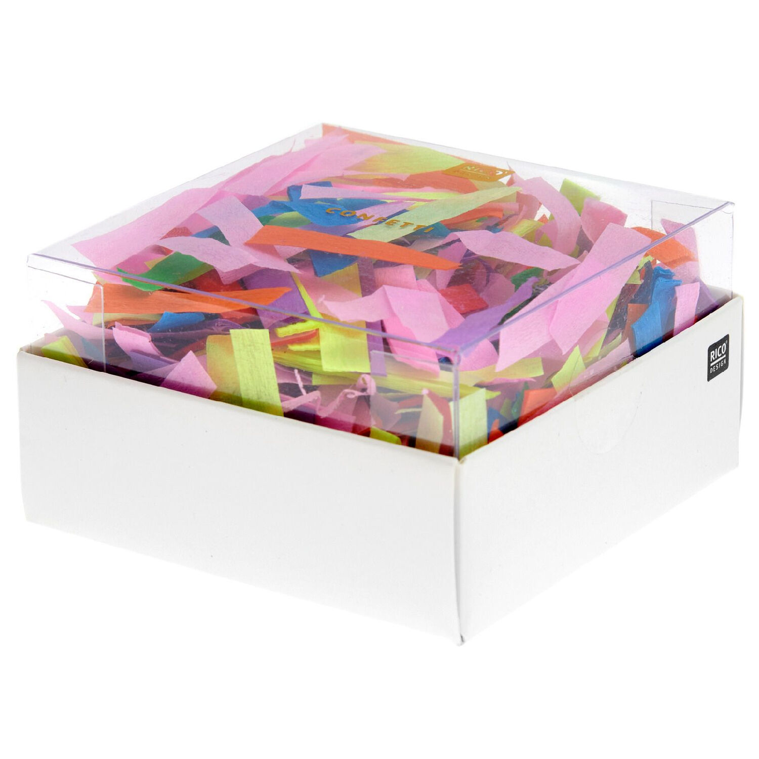 Krepp-Konfetti Streifen, Regenbogen Classic Mix, 15 g Bild 2