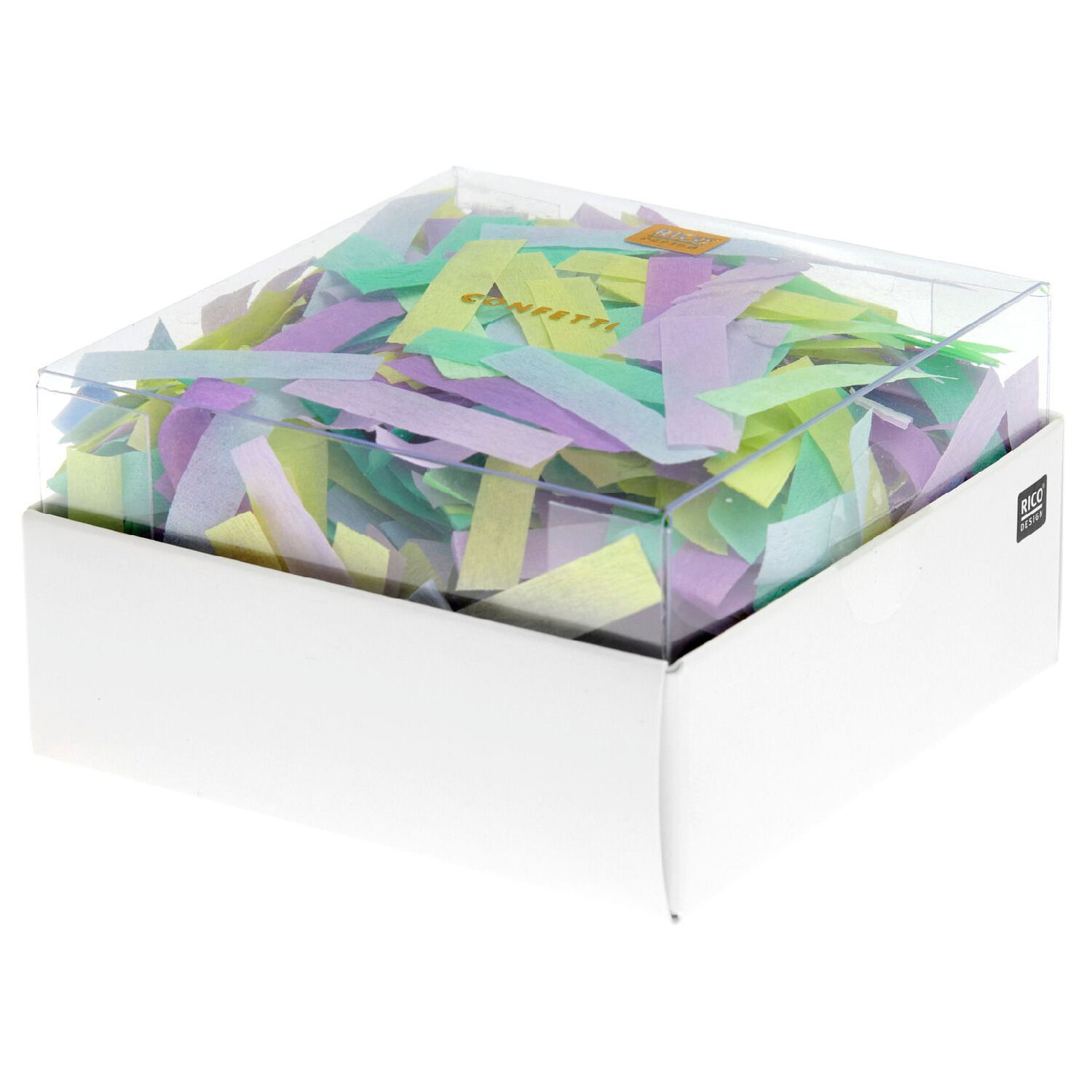 Krepp-Konfetti Streifen, Ozean Mix, 15 g Bild 2