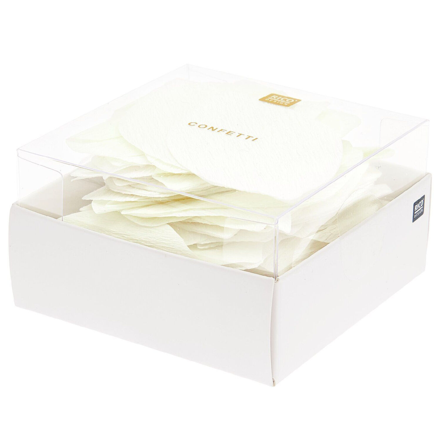 Krepp-Konfetti Rosenbl�tter, Wei�, 20 g Bild 2