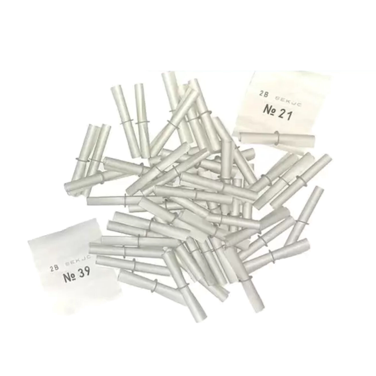 Rllchenlose / Gewinnlose Tombola, Treffer, wei, Nummer 1-50