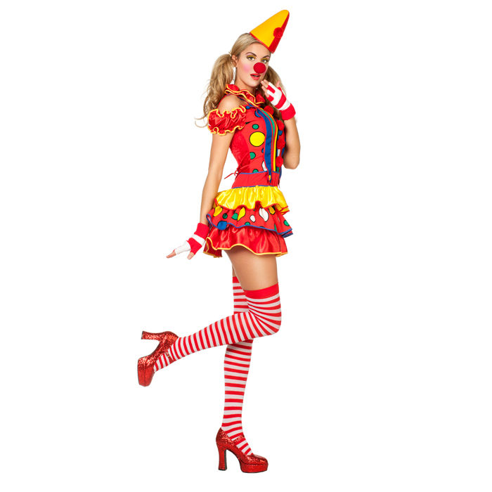 SALE Damen-Kostüm Sexy Clown Bubbles Gr. 36 Bild 2