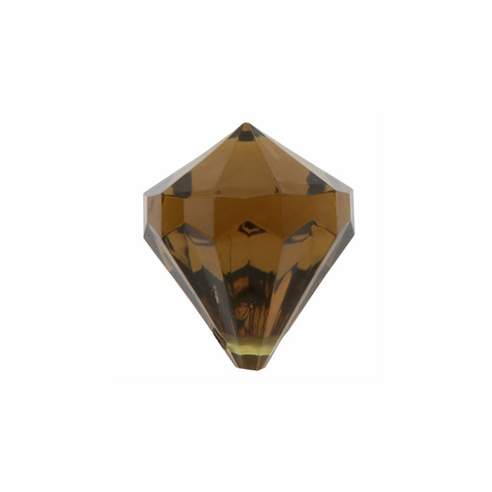 SALE Deko Diamant-Perlen, braun, 6 Stck