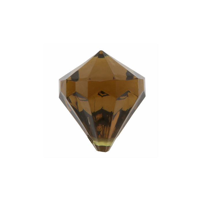 SALE Deko Diamant-Perlen, braun, 6 Stck
