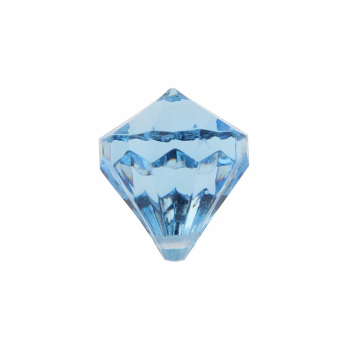 SALE Deko Diamant-Perlen, türkis, 6 Stück