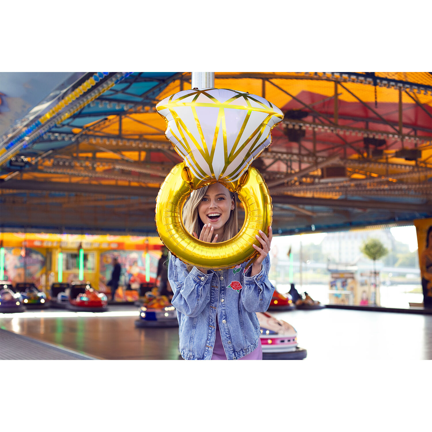 Folienballon Ring - 60 � 95 cm Bild 2