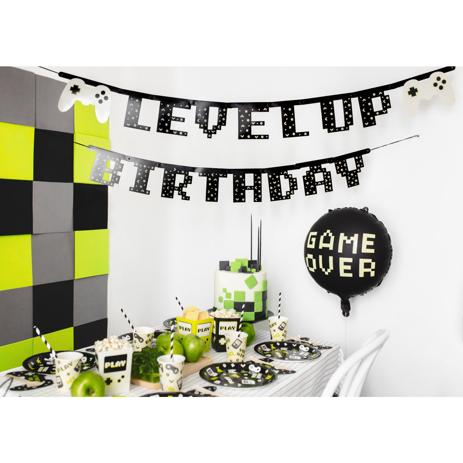 Folienballon Gamer Over - 45 cm - Schwarz Bild 3
