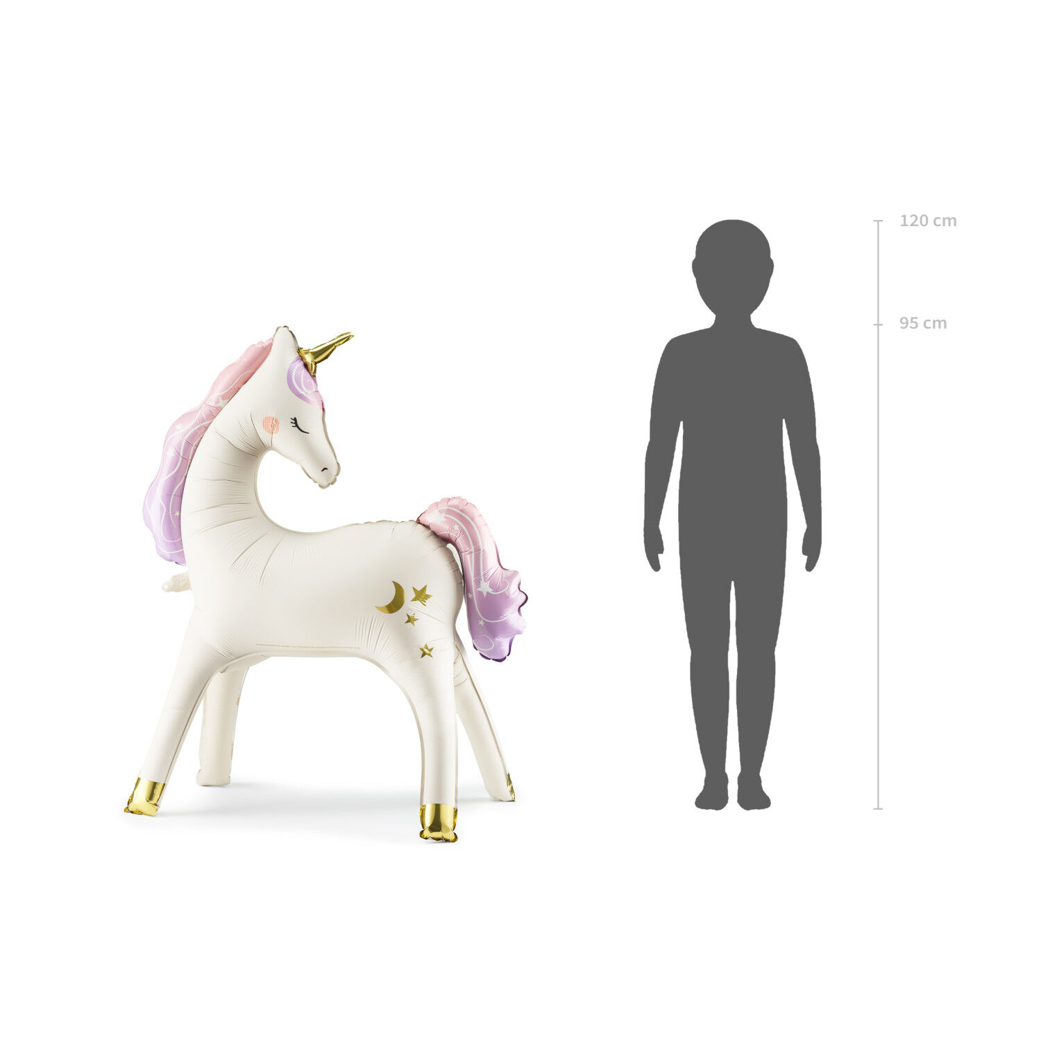 Stehender Folienballon Einhorn - 95 � 86 cm Bild 3