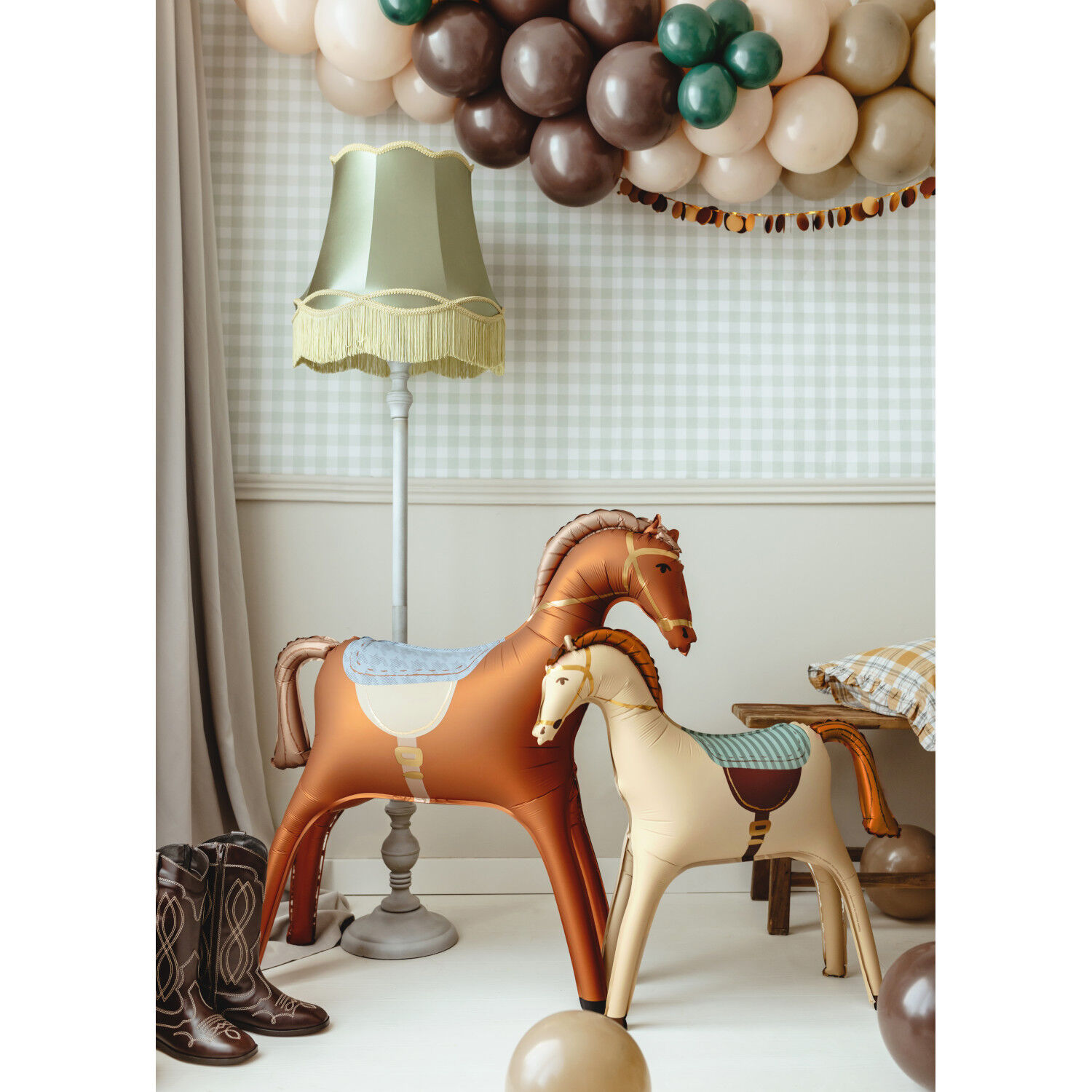 Folienballon Pferd stehend - 112 � 97 cm - Braun Bild 2