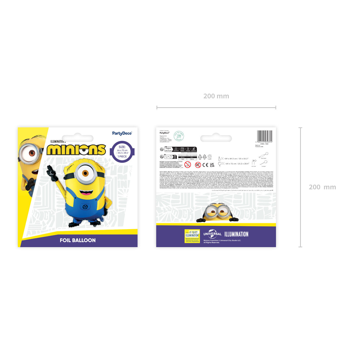 Folienballon Minion Mel - 72 � 64 cm Bild 4