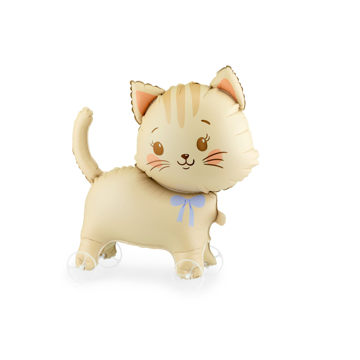 Folienballon Katze auf R�dern - 61 � 65 cm