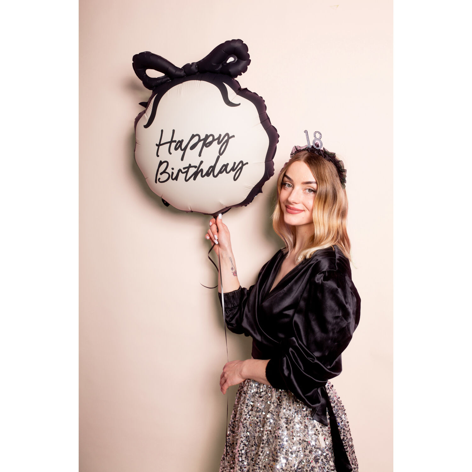 Folienballon Pastille Happy Birthday - 47,5 x 45 cm Bild 2
