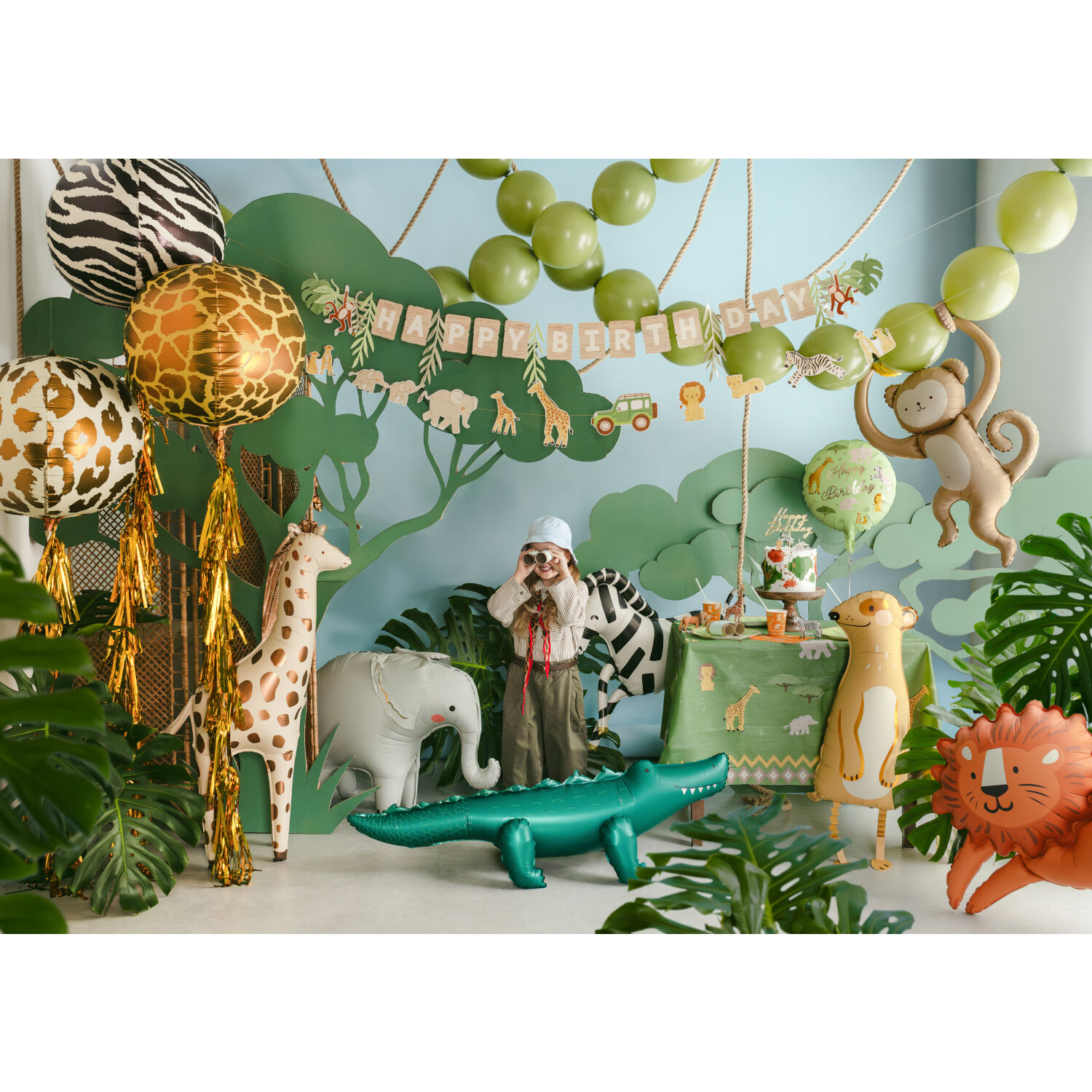 Stehender Folienballon Erdm�nnchen - 28 x 70 cm Bild 3