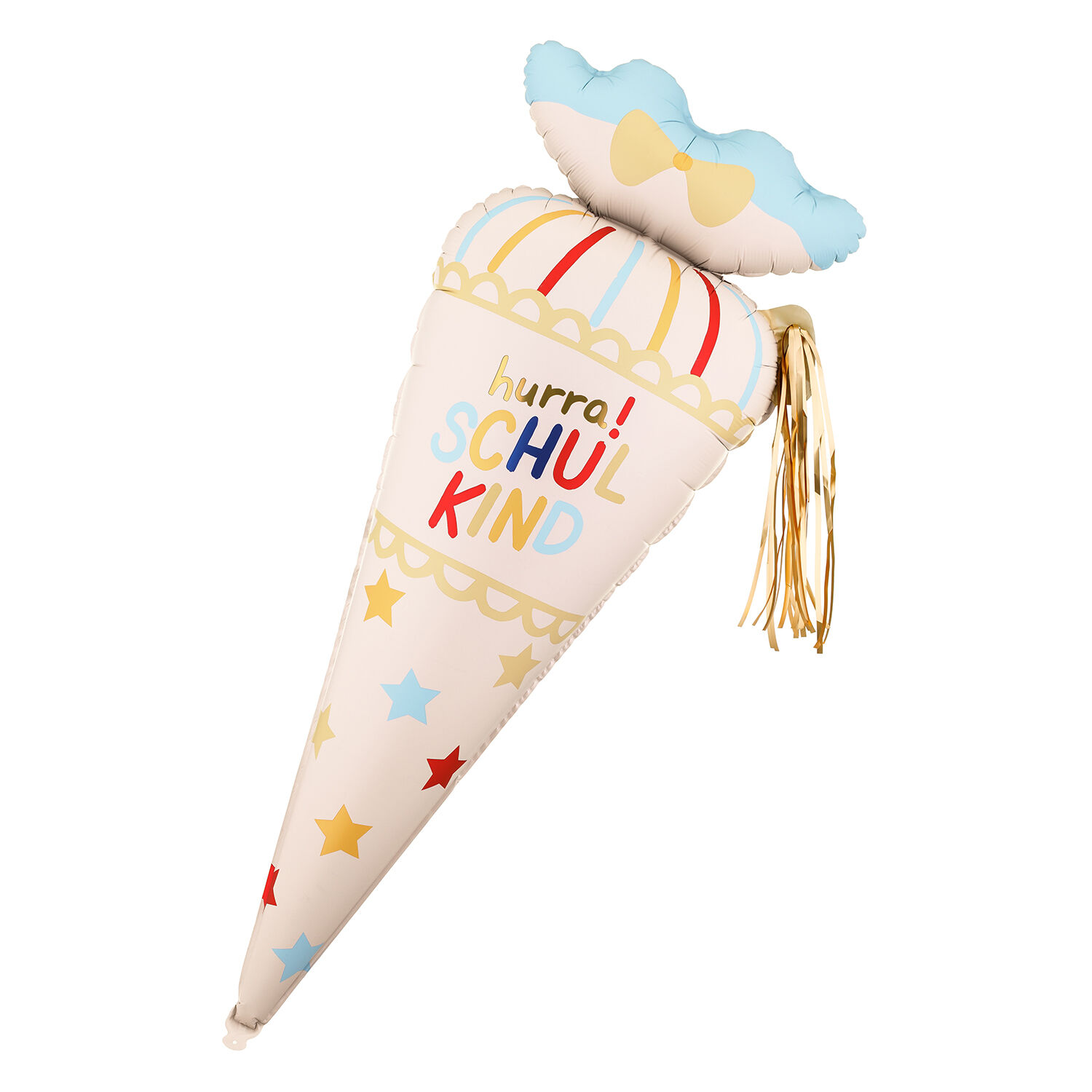 Folienballon Schult�te Hurra Schulkind - 34,5 � 99 cm