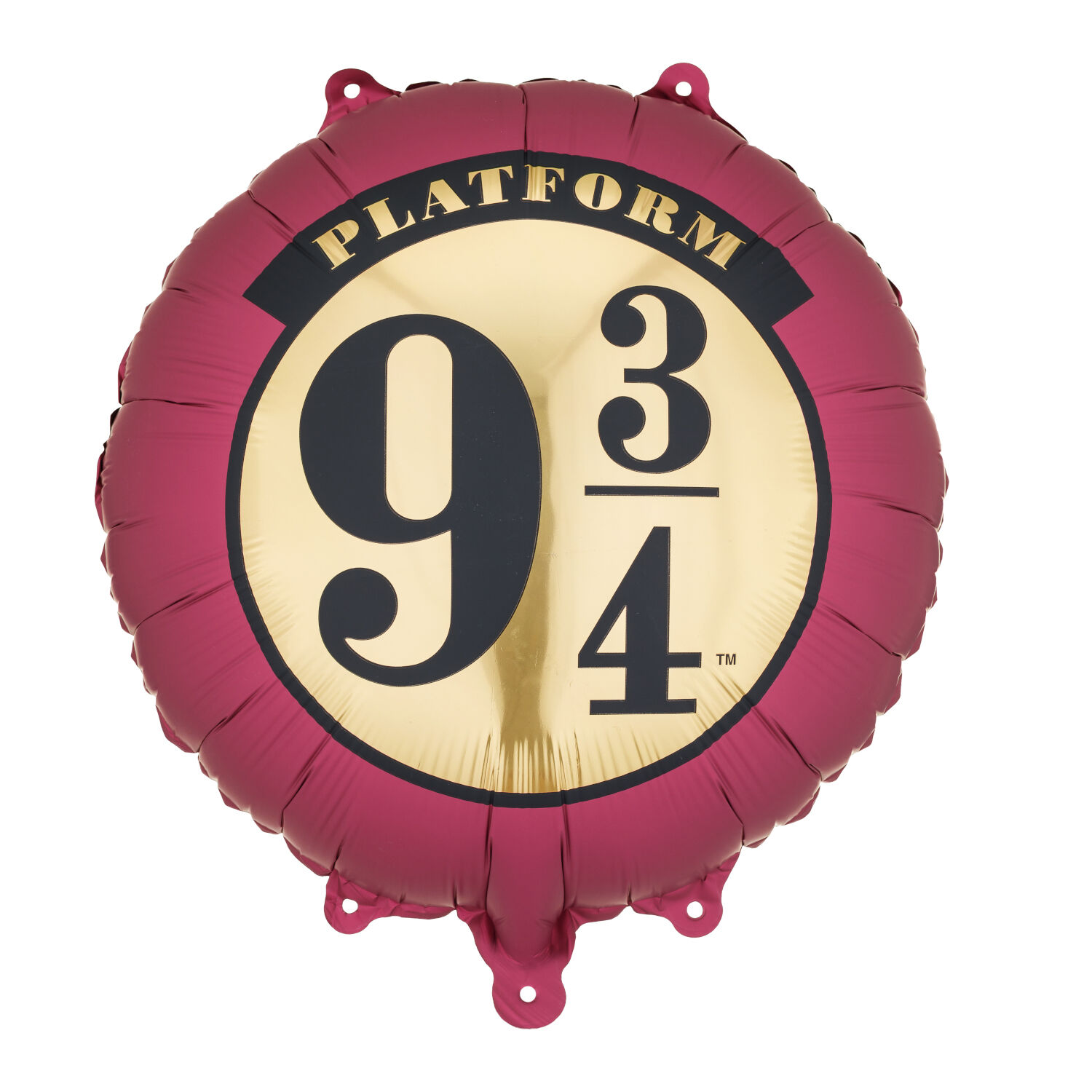 Folienballon Harry Potter Gleis 9 3/4, 35 cm, bordeaux-beige