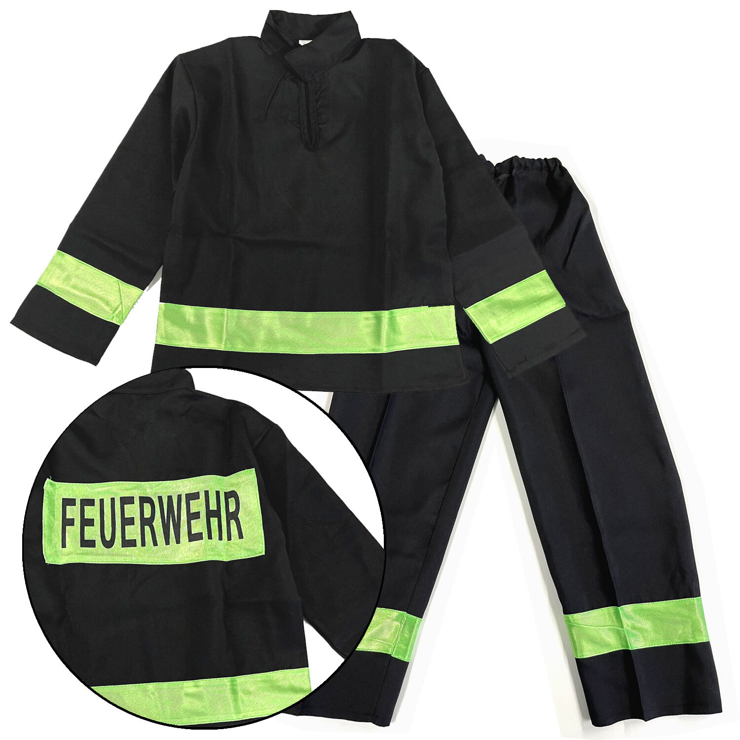 SALE Kinder-Kostüm Feuerwehr, schwarz, 2 tlg., verschiedene Größen  (116-152) - Kinderkostüme Berufe Kostüme & Zubehör für Kinder Kostüme & Verkleiden  Produkte 