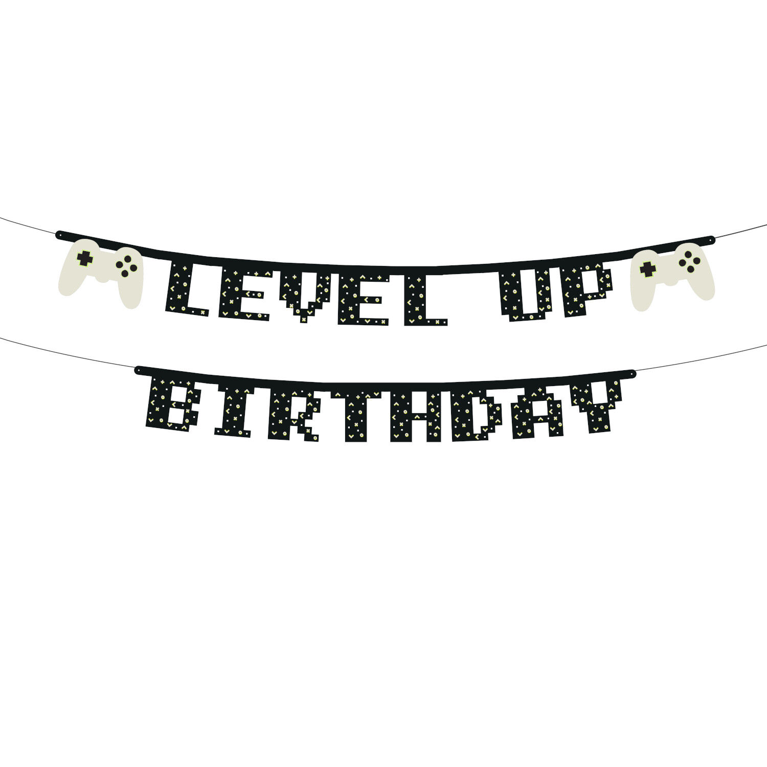 Girlande Happy Birthday / Geburtstag Level up / Game - L�nge 250 cm