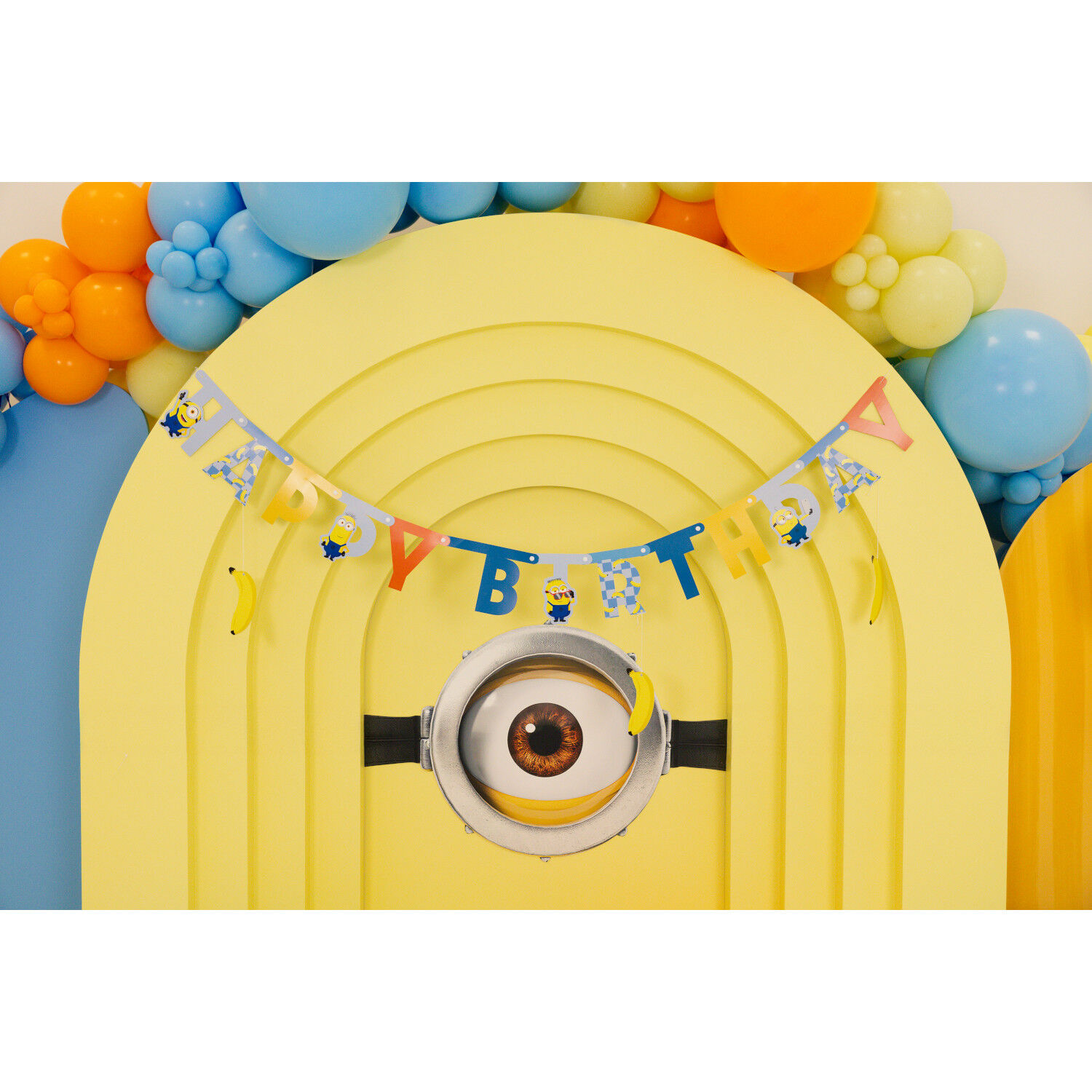 Girlande Happy Birthday / Geburtstag Minions - 50 � 153 cm Bild 2