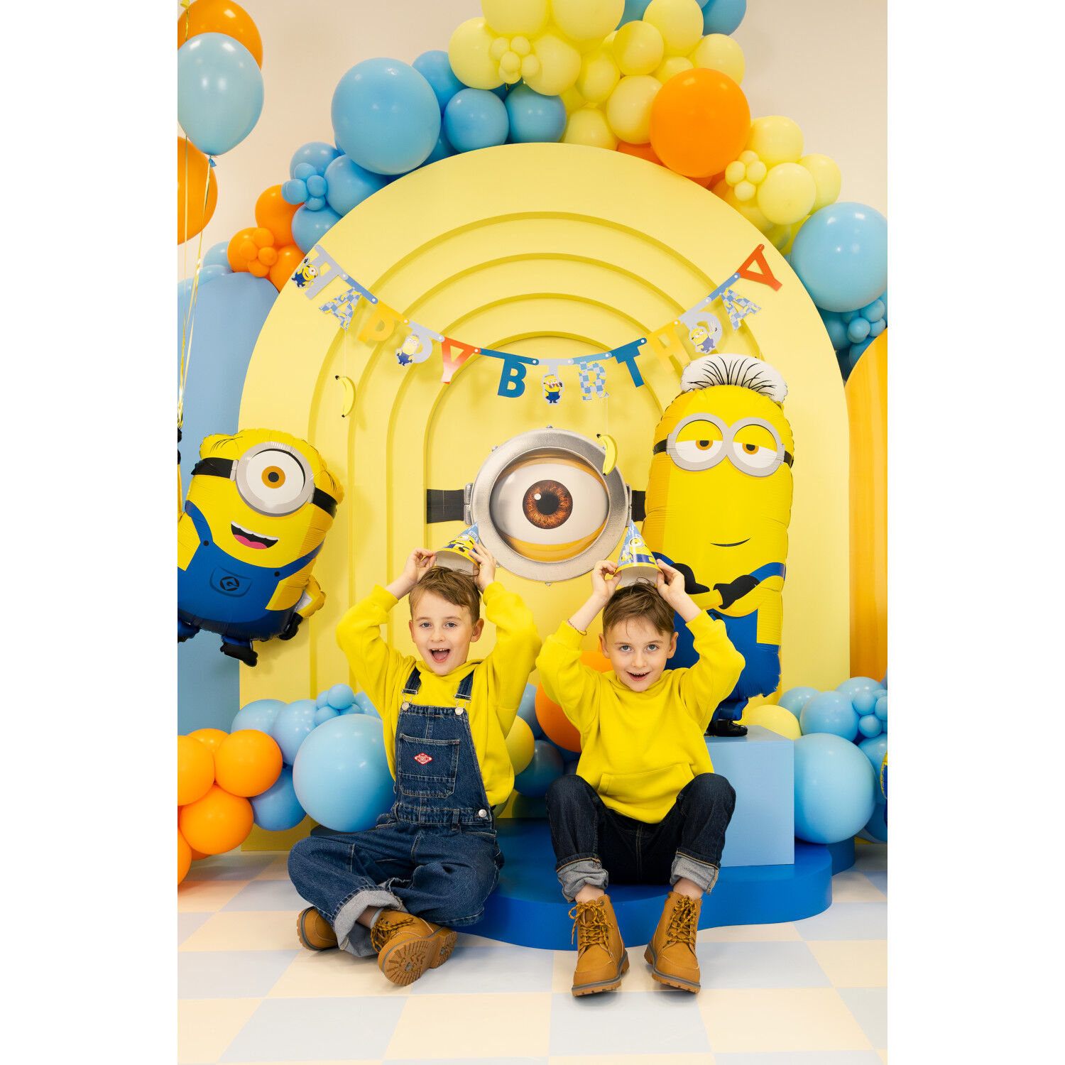 Girlande Happy Birthday / Geburtstag Minions - 50 � 153 cm Bild 3