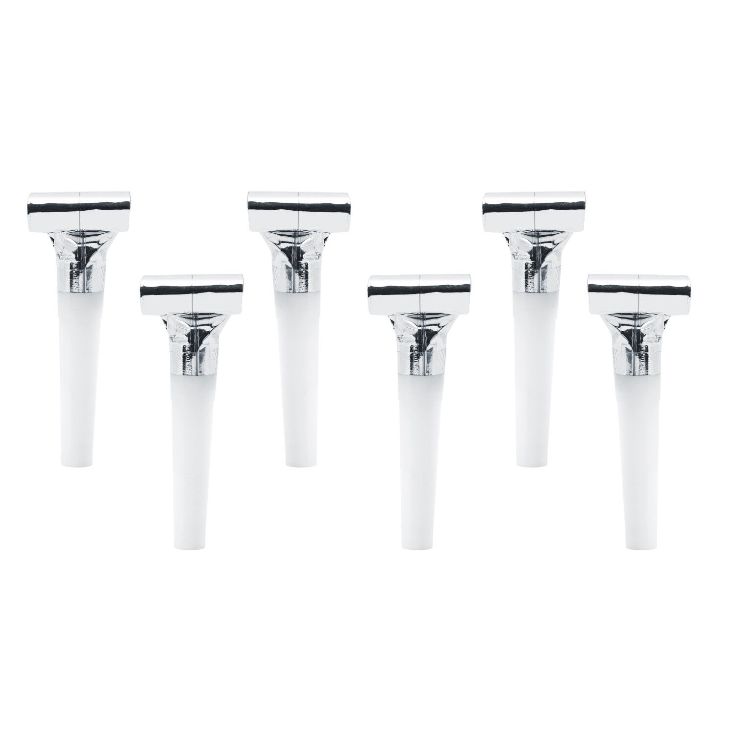 Party-Tr�ten / Luftr�ssel - Silber - 6 St�ck