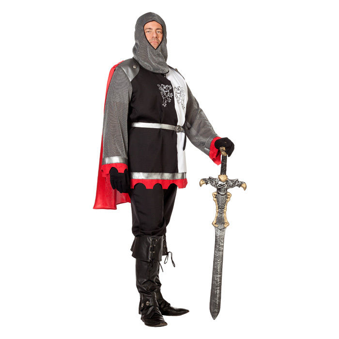 Herren-Kostüm Ritter, schwarz-weiß, Gr. 64 Bild 3