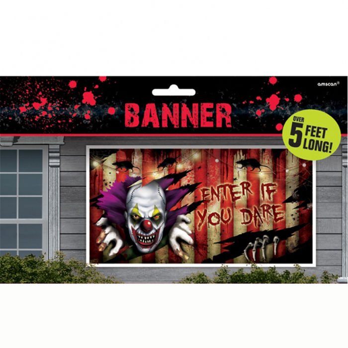 SALE Banner Creepy Carnival, 165x85 cm